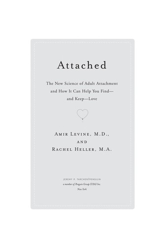 Attached by Amir Levine and Rachel Heller